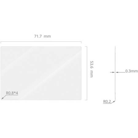 SmallRig 5805 - zestaw, 3x osłona ekranu do Canon EOS R6/R6 Mark II/R6 Mark III/R7 - wymiary